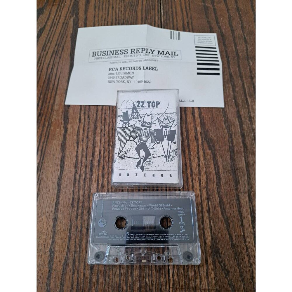 Vintage 1994 ZZ Top Antenna Music Cassette Tape